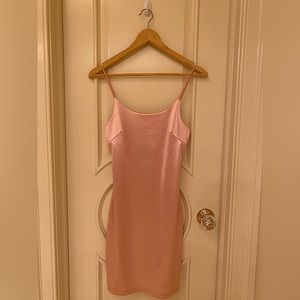Popular 21 Satin Pink Mini Dress